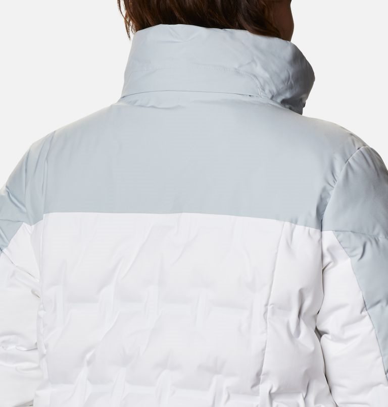Women's Columbia Wild Card Down Jackets Grey / White | Plus Size CA-QL041